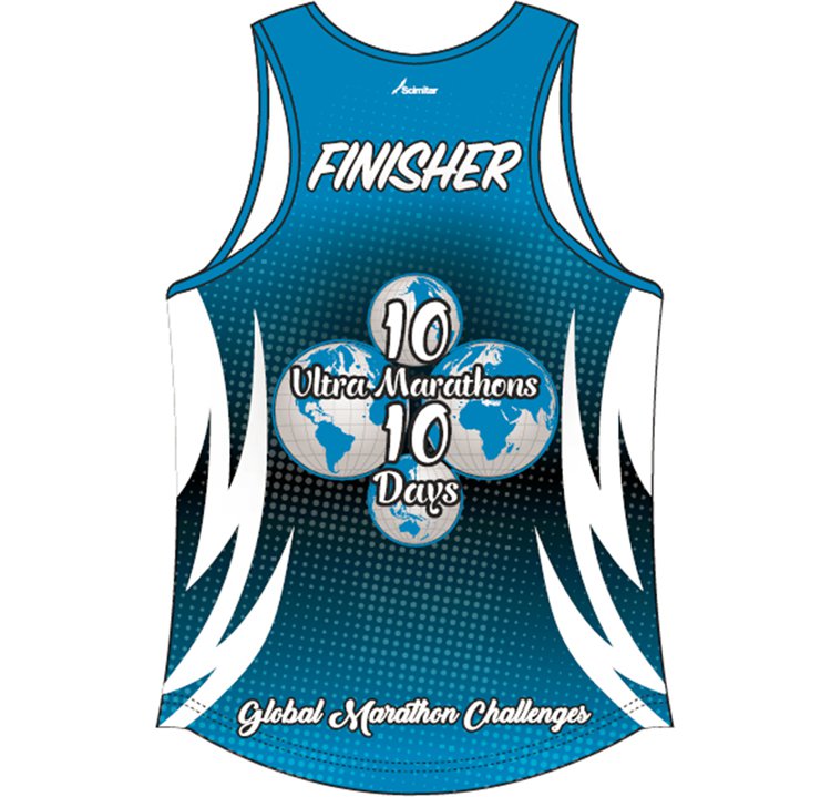 Global Marathon Challenges : 10 Ultra Marathons in 10 Days<br>Technical Vest